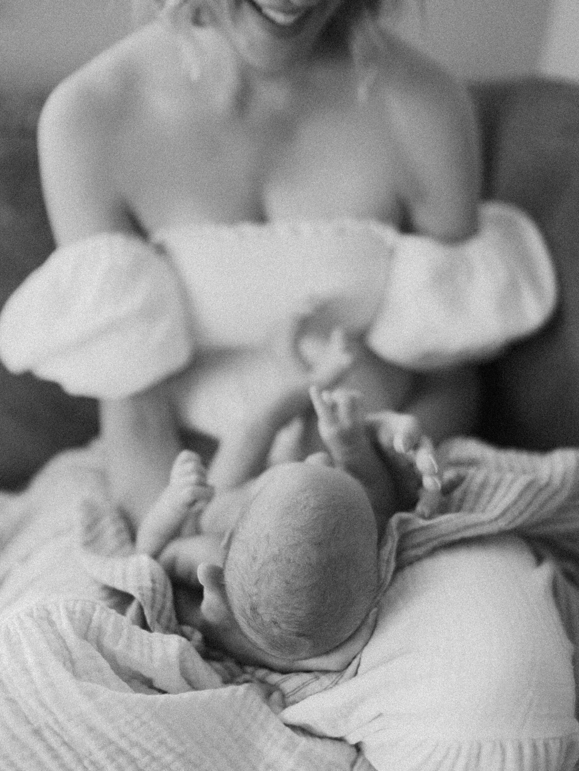 boise christmas newborn session at home